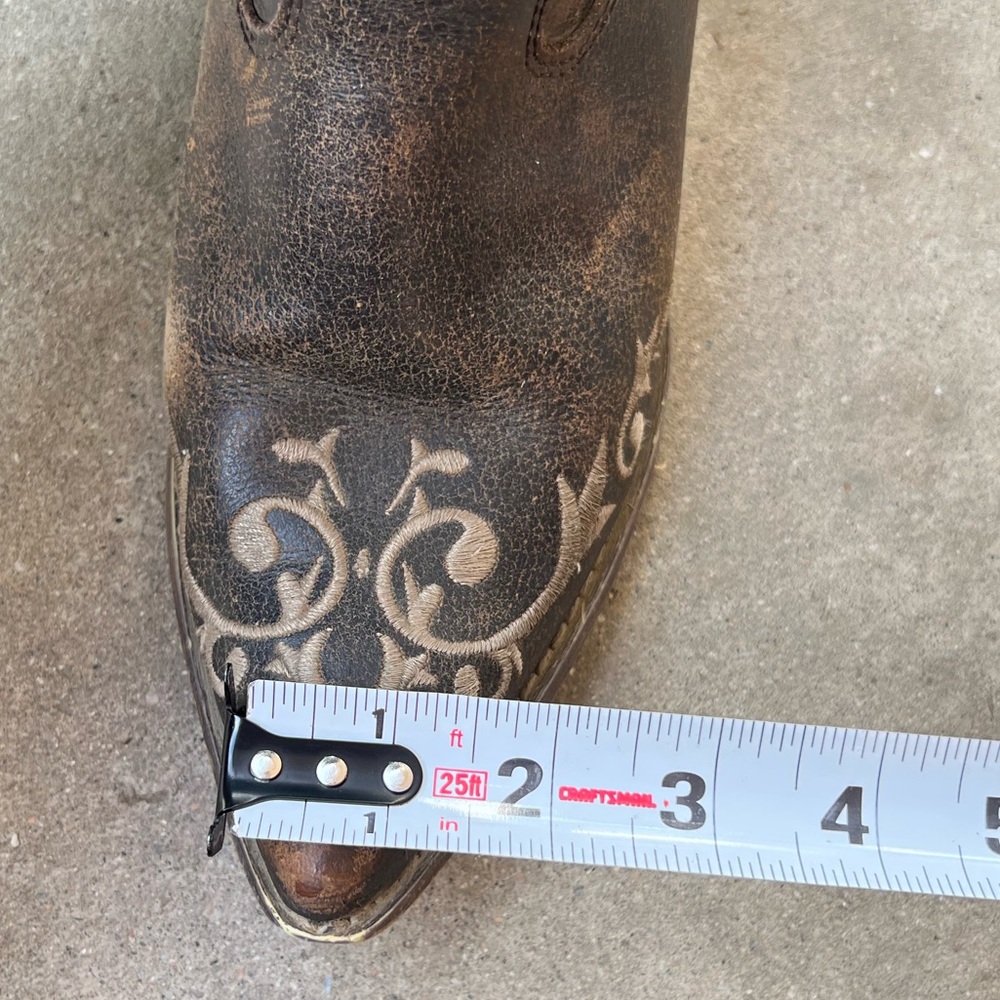 DURANGO CRUSH Women's 8M Embroidered Cowboy Boots 12" Brown Western RD3203 - Picture 10 of 11